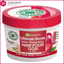 ماسک مو گارنیه حاوی عصاره عصاره گوجه و سویا حجم ۳۹۰ میل