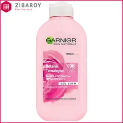 شیر پاک کن گارنیه حاوی عصاره گلاب مخصوص پوست حساس حجم 200 میل