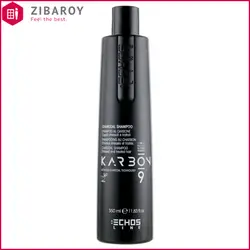 شامپو بدون سولفات اچ اس لاین سری Karbon 9 حاوی کربن زغال مناسب انواع مو حجم 350 میل