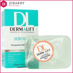 پن شفاف کاهش دهنده چربی پوست درمالیفت مدل Sebolift وزن 100 گرمی