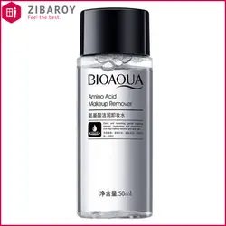 محلول پاک کننده آرایش چشم و صورت بایوآکوا حاوی آمینو اسید حجم 50 میل