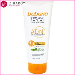 کرم ضد آفتاب SPF30 باباریا حاوی عصاره آلوئه ورا حجم 100 میل