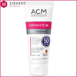 کرم ضد آفتاب SPF50 رنگی ای سی ام مدل DepiWhite.M حجم 40 میل-طلایی