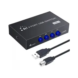 سوییچ پرینتر 4 پورت دستی USB پی نت مدل 1A4B