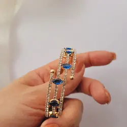 دستبند جواهری پیچی سه لاین