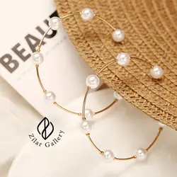 گوشواره حلقه ای مرواریدی
