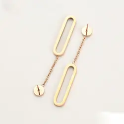 گوشواره آویز طرح طلا زنانه ژوپینگ مدل C234245