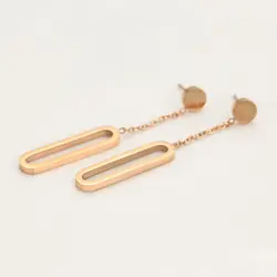 گوشواره آویز طرح طلا زنانه ژوپینگ مدل C234245