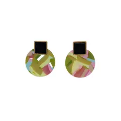 گوشواره آبنباتی با میخ نقره