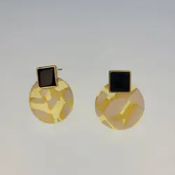 گوشواره آبنباتی با میخ نقره