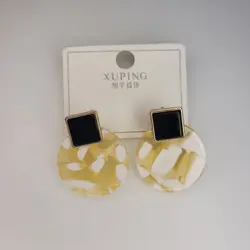 گوشواره آبنباتی با میخ نقره