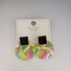 گوشواره آبنباتی با میخ نقره