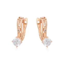 گوشواره کلیپسی نگین دار گلد