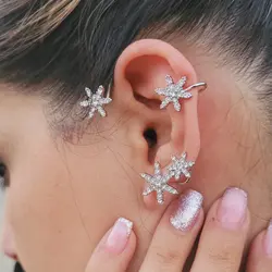 گوشواره ایرکاف ستاره ای سیلور