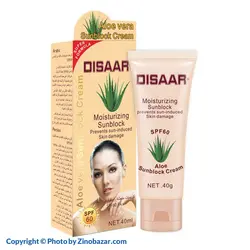 کرم ضد آفتاب آلوئه ورا SPF60 دیسار | قیمت و خرید | زینو بازار