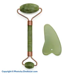 ماساژور جید رولر صورت و سنگ گواشا رزگلد ریلکس | قیمت و خرید | زینو بازار