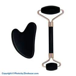 ماساژور صورت سنگ آبسیدین و سنگ گواشا رزگلد ریلکس | قیمت و خرید | زینو بازار