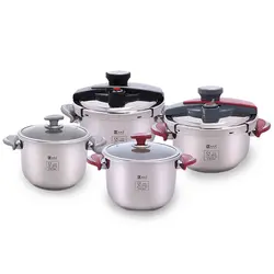 زود پز رو گازی دو قلو 4.5 و 6 لیتر ناسا الکتریک مدل NS-220