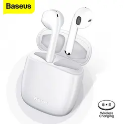 هدفون بی‌سیم وایرلس باسئوس مدل Baseus W04 Pro همراه با محفظه شارژر وایرلس