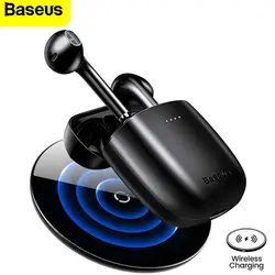 هدفون بی‌سیم وایرلس باسئوس مدل Baseus W04 Pro همراه با محفظه شارژر وایرلس