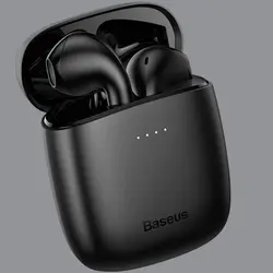 هدفون بی‌سیم وایرلس باسئوس مدل Baseus W04 Pro همراه با محفظه شارژر وایرلس