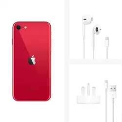 گوشی موبایل اپل مدل iPhone SE 2020 ظرفیت 64 گیگابایت پارت نامبر LLA جعبه کوچک