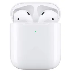 هدفون بی‌سیم اپل مدل AirPods 2 با کیس وایرلس شارژر