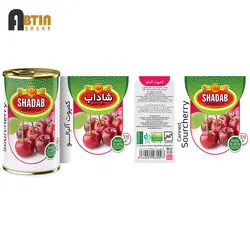 کمپوت آلبالو شاداب خراسان 370 گرم_12 عددی