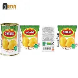 کمپوت گلابی شاداب خراسان 370 گرم_12 عددی