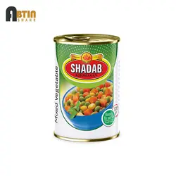 کنسرو مخلوط سبزیجات شاداب خراسان 370 گرم_12 عددی