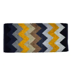 حوله دستی برق لامع مدل شاپرک (زرد و طوسی)