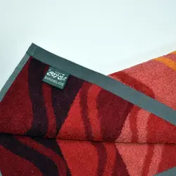 حوله دستی برق لامع مدل موج (قرمز)