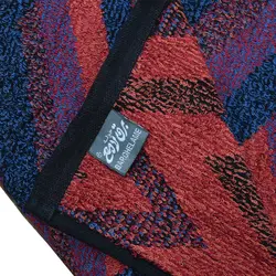 حوله رودوشی برق لامع مدل کوبیسم لوزی (زرشکی)