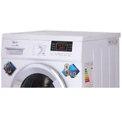 لباسشويی اتوماتيک 8KG میدیا مدل WU-24804 W سفيد درب کروم
