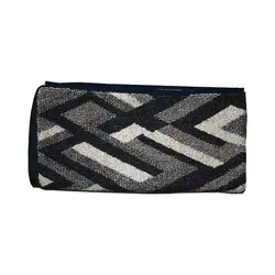 حوله دستی برق لامع مدل کوبیسم لوزی (کرم)