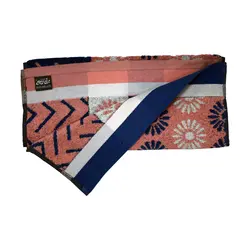 حوله دستی برق لامع مدل گل یخ (گلبهی)