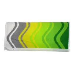 حوله حمامی برق لامع مدل موج (سبز)