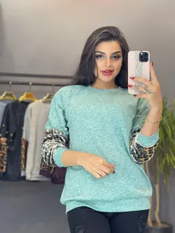 بلوز آستین پلنگی آنگورا