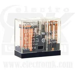 رله کتابی امرن ۲ کنتاکت ۲۲۰ ولت ۵ آمپر G2R-2