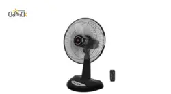 پنکه رومیزی پارس خزر مدل ریما (کنترل دار) مشکی