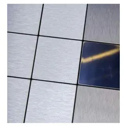 دیوارپوش تایل استیل پشت چسب دار کد 9009S
