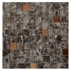 دیوارپوش تایل استیل پشت چسب دار کد 20345