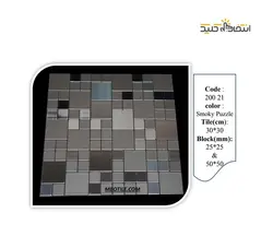 دیوارپوش تایل استیل پشت چسب دار کد 20021