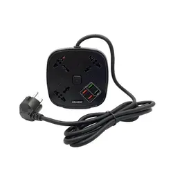 سه راهی برق و شارژ کلومن Koluman KS-C1 - مشکی