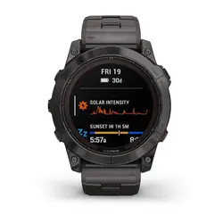 ساعت گارمین Fenix 7x pro Sapphire Solar Titanium