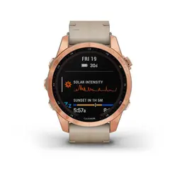 ساعت گارمین fenix 7s Sapphire Solar Leather