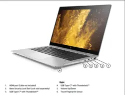 لپتاپ 360 درجه تبدیل‌پذیر HP Elitebook 1030 G4