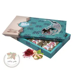 گز کادویی لقمه ای 32 درصد پسته و زعفران مرداویج