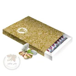 گز کادویی لقمه ای 42 درصد پسته و خلال بیدمشک مرداویج