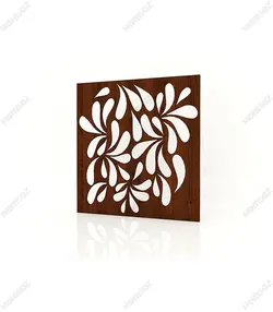 تایل ام دی اف معرق کدPN-121 بلوط-گردویی(تایل معرق سقف کاذب MDF)